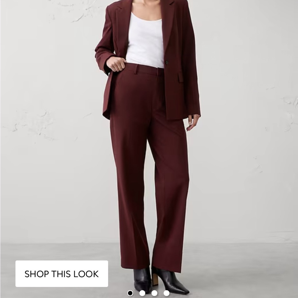 Women’s Banana Republic work pants size 2 Ryan vino Rosso